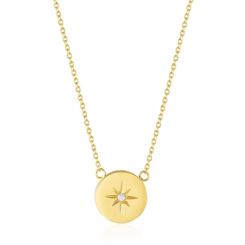 Glow North Star Pendant Sun And Moon Necklace