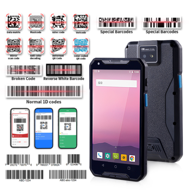 JR 927E Android 2D Qr Code Reader Handheld Terminal Pda Android Barcode Scanner with Nfc Rfid Reader Medical Device Pdas