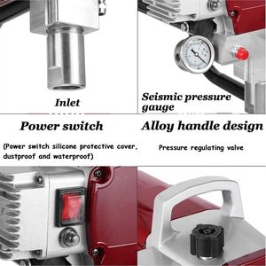 Pulverizador de pintura eléctrico profesional de 110V, sin aire de alta presión con <span class=keywords><strong>pistola</strong></span> de pintura de pared en aerosol ajustable - Product Image 5