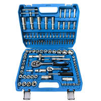 Juego de Herramientas de Reparación de Automóviles de Acero al Carbono de Alta Calidad OEM de 108 Piezas, Juego de Llaves de Trinquete de 94 Piezas, Kit de Herramientas de 82 Piezas con Estuche Rígido