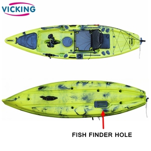 Vicking <strong>Cool</strong> Kick-up Fin <strong>Kayak</strong> with Pedals Fish Finder Hole - Product Image 2