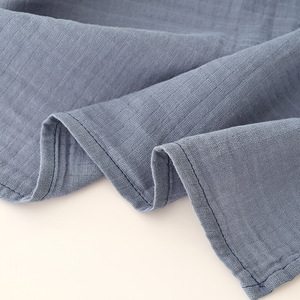 Couverture en mousseline Vibozhuang 100% coton 110x110cm pour nouveau-né, couverture de poussette, couleur unie - Product Image 2