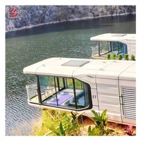 Couleur personnalisée Design moderne Villa conteneur de luxe Capsule Hôtel Espace Capsule Maison