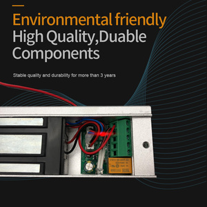 Serrure électromagnétique à structure à pôles magnétiques multicouches en alliage d'aluminium de 280 kg, contrôlée électriquement - Product Image 4