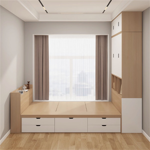 Love Zone Low Cost Rental Hotel Apartment Bedroom Furniture <b>Space</b>-<b>Saving</b> Modern Eco-Friendly Durable Customizable Wood Set - Product Image 3