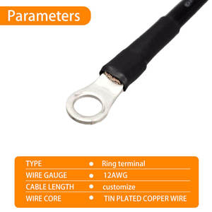 Ring Terminals Terminal Copper Nickel Plated Temperature Sensor for <b>Switch</b> Power Supply - Product Image 3