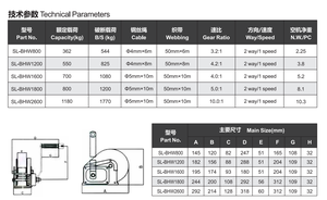 Argano a Mano di Alta Qualità con Freno Automatico a Frizione per Sollevamento Verticale di Gru con Auto-Frenatura - Product Image 2