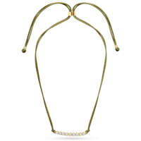 Collier en cordon multicolore personnalisé EDGE avec perles dorées et cristaux, design élégant, bijoux de mode, collier OEM ODM pour femmes