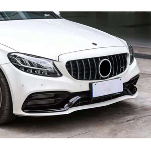 1 kit carrosserie inclus, grille de pare-choc avant et arrière, pour <span class=keywords><strong>Mercedes</strong></span> Benz, classe C W205 vers <span class=keywords><strong>C63S</strong></span> <span class=keywords><strong>AMG</strong></span> 2020 — 2022 - Product Image 5