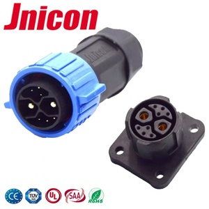Jnicon M23 étanche 2 + 1 + 5 broches 50amp câble mâle connecteur de prise femelle pour batterie de scooter électrique - Product Image 1