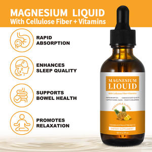 Suplemento de Magnesio Líquido OEM/Marca Privada |   1000 mg (Glicinato + Taurato) + Fibra + Vitaminas - Product Image 2