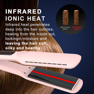 Plancha <span class=keywords><strong>de</strong></span> <span class=keywords><strong>Pelo</strong></span> Profesional con Placas Anchas <span class=keywords><strong>de</strong></span> Cerámica y Pantalla LCD, Venta Directa <span class=keywords><strong>de</strong></span> Fábrica - Product Image 3