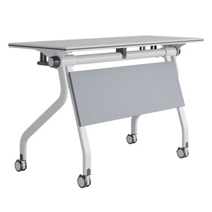 Mesa de entrenamiento plegable Hongsheng con silla combinada 1606, mesa de conferencias móvil y apilable para sala de capacitación escolar - Product Image 5
