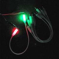 Câble audio patch LED transparent TPE personnalisé en gros, 3,5 mm TS vers 3,5 mm Mono, pour synthétiseur modulaire Eurorack