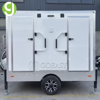 Toilettes mobiles Goeasy, remorque de toilettes portables, panneaux sandwich écologiques