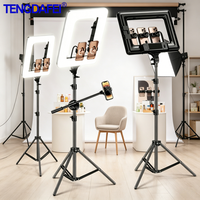 Kit complet d'éclairage d'appoint pour photographie, avec support en nylon et barre transversale en option, pour studio, diffusion en direct et prise de vue de produits