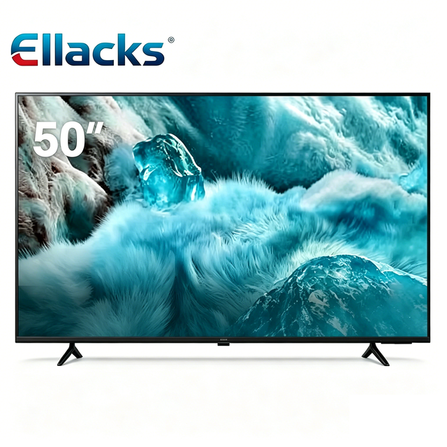 Frameless Pixel Custom 4K 60Hz QLED 50inch Smart TV Android HDR USB Flat Screen for Movies & Games
