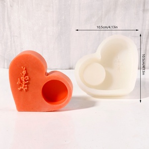 Molde de Silicona Versátil con Forma de Corazón TangChu para Velas y Repostería - Product Image 3