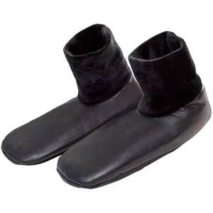 Chaussures et chaussettes d'hiver chaudes en cuir naturel souple antidérapant pour adultes, chaussettes auto-chauffantes décontractées pour la prière musulmane - Product Image 6