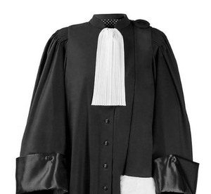 Col Jabot de style <span class=keywords><strong>avocat</strong></span>, accessoire en polyester lisse pour robe d'<span class=keywords><strong>avocat</strong></span> et tenue de juge - Product Image 3