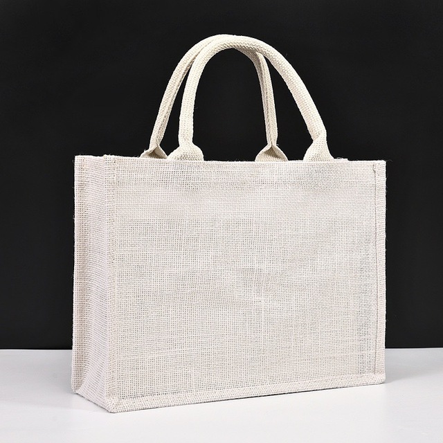 Wholesale Black Reusable Eco-Friendly Jute Bags Online  Bulk Customizable Options