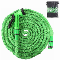 Tuyau d'arrosage léger, haute pression, durable, extensible, avec pistolet d'arrosage multifonction pour jardin