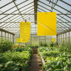 Trampas Adhesivas Amarillas de Doble Cara para Insectos Voladores de Plantas, Mosquitos, Moscas Blancas, Pulgones, Minadores de Hojas - Product Image 1