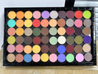 Palette de fards à paupières personnalisée avec logo privé, forme ronde ou carrée, 500 couleurs disponibles