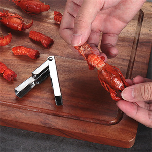 คลิปหนีบกุ้งล็อบสเตอร์สแตนเลสแบบหนาสำหรับการแยกเนื้ออาหารทะเล เช่น กุ้ง ปู กั้งเครย์ฟิช - Product Image 4