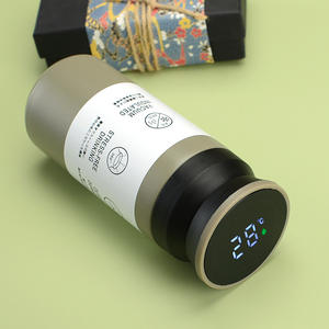 電気スマートステンレス鋼デジタルLEDウォーターボトルスマートドリンクウェアトラック取水カスタムスマートマグ温度制御 - Product Image 5