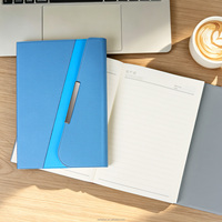 Libreta de Regalo Empresarial con Logotipo Personalizado OEM, Directo de Fábrica, Libreta A5 Triple Plegable de PU con Cierre Magnético