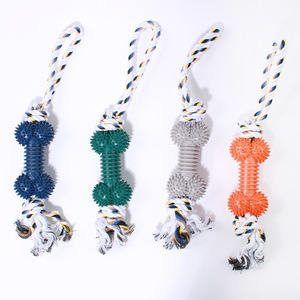 Juguete de cuerda de algodón para cachorros, dientes para moler, hueso de púas resistente a mordeduras, entrenamiento de juguete para mascotas de alta mordida - Product Image 4