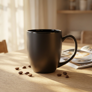 Gobelet à vin isotherme en céramique personnalisé avec couvercle - Tasse à café de voyage de 12 oz - Lot en gros - Rouge - Product Image 6