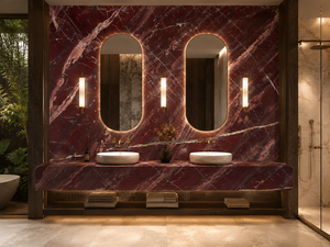 Dalles de marbre <span class=keywords><strong>rouge</strong></span> <span class=keywords><strong>Amarone</strong></span> polies, à jointure apparente, pour murs décoratifs, encadrements de cheminées, plans de toilette, dessus de table à manger - Product Image 5