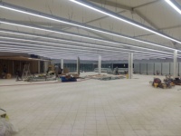 ShineLong K-lens, luminaires LED linéaires de 4 pieds pour bureau, à intensité variable, connectables sans soudure, CRI élevé 90, 3000-6500K, garantie 5 ans, aluminium
