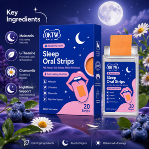 Bandes buccales OEM à dissolution rapide avec L-Théanine pour la relaxation, sans sucre, B2B - Product Image 1