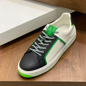 Zapatos Deportivos de Lujo de Moda de Temporada con Entresuela de Cuero Genuino, Color Azul y Negro en Contraste, Transpirables y Antideslizantes para Caminar - Product Image 6
