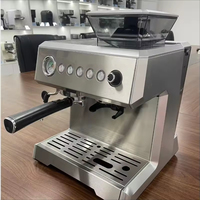 Mesin Espresso Profesional 15 Bar Semi-Otomatis dengan Penggiling Biji Kopi