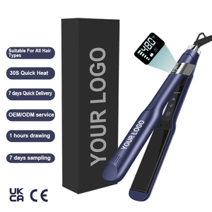 Lisseur de cheveux professionnel en titane de haute qualité, <span class=keywords><strong>plancha</strong></span> de cabello profesional, lisseur de cheveux personnalisé pour salon - Product Image 1