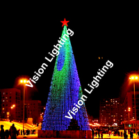 3D Fold WS2811 programa Navidad paisaje usar píxeles decoración al aire libre RGB iluminado motivo árbol Luz