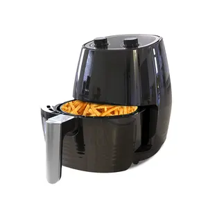 Oil-less Air Fryer Cheap Price OEM Logo 2.5L Black Electric PTFE Round Digital Control None,free Spare Part