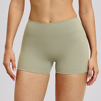 Shorts de cyclisme pour femmes, shorts de fitness tendance, taille haute, effet ventre plat, élastique invisible, adaptés à la course et au yoga.