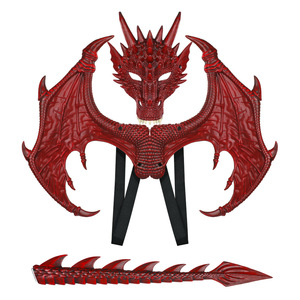 Haute qualité enfants <span class=keywords><strong>Dragon</strong></span> <span class=keywords><strong>ailes</strong></span> <span class=keywords><strong>Costume</strong></span> dinosaure queue masque ensemble Cosplay <span class=keywords><strong>costume</strong></span> - Product Image 3