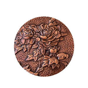 Großhandel Maßgefertigte 3D Metall Geschnitzte Figuren-Statue Antike Bronze Gedenkplakette Holzrahmen für Büro und Außenbereich - Product Image 5