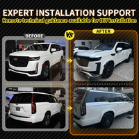 Kit carrosserie en fibre de carbone pour Cadillac Escalade : Lame avant, diffuseur arrière, aileron arrière, extensions de passage de roue, aérations de garde-boue, coques de rétroviseurs