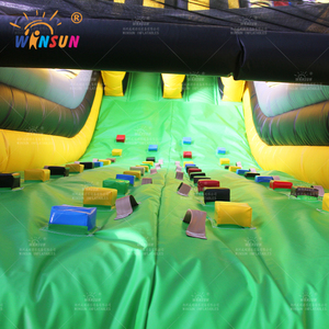 Khổng lồ thương mại Inflatable trò chơi thể thao Inflatable trượt khóa học trở ngại quan tâm đến trò chơi tương tác cho trẻ em - Product Image 6