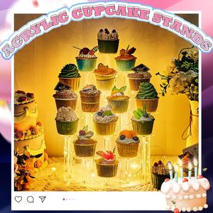 <span class=keywords><strong>Présentoir</strong></span> à gâteaux en acrylique transparent à 16 niveaux personnalisé en gros Stockage de cupcakes portable pour les événements de fête d'anniversaire - Product Image 5