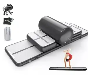 Tapis de <span class=keywords><strong>gymnastique</strong></span> gonflable pour <span class=keywords><strong>gymnastique</strong></span>, yoga et lutte <span class=keywords><strong>Matelas</strong></span> de piste pneumatique résistant à l'usure avec frais d'expédition inclus - Product Image 1