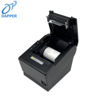 Imprimante de point de vente de bureau 80mm Imprimante de reçus thermique 3 pouces avec câble USB Machine d'impression de factures 203dpi pour la vente au détail ou au supermarché