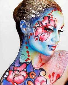 Festival de <span class=keywords><strong>Halloween</strong></span> mujeres arte <span class=keywords><strong>pintura</strong></span> caso 6 colores maquillaje neón chico marcador a base de agua cuerpo <span class=keywords><strong>cara</strong></span> <span class=keywords><strong>pintura</strong></span> paleta - Product Image 6